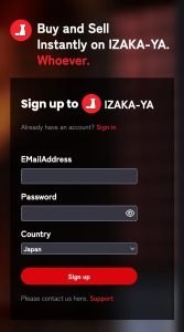 Izaka-ya sign up for mobile - best web3 wallet for beginners