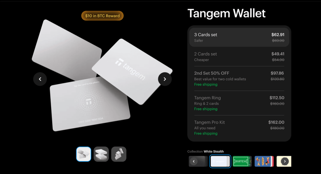 Tangem cold wallet