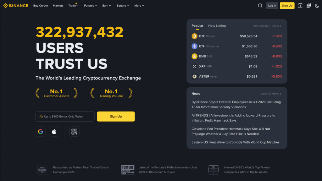 Binance (How to Buy Crypto With Credit Card)