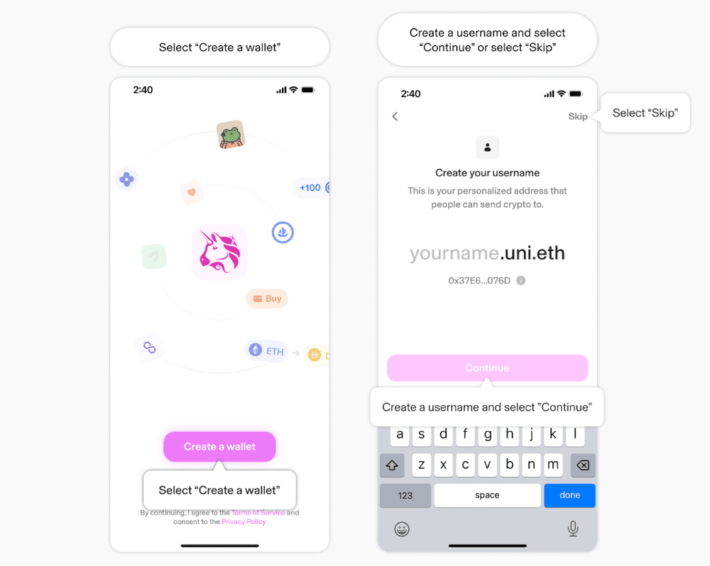 Uniswap wallet review - Create a Uniswap wallet