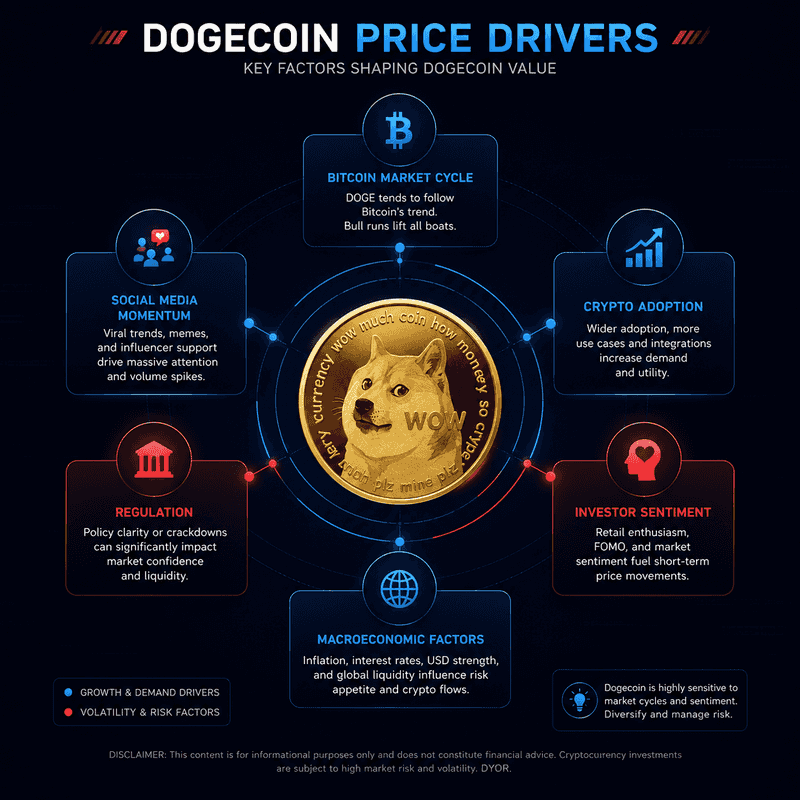 Dogecoin price drivers