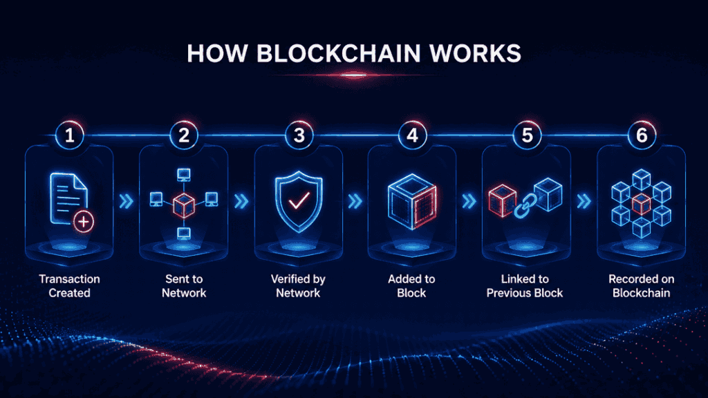 How blockchain works - blockchain meaning - blockchain definition