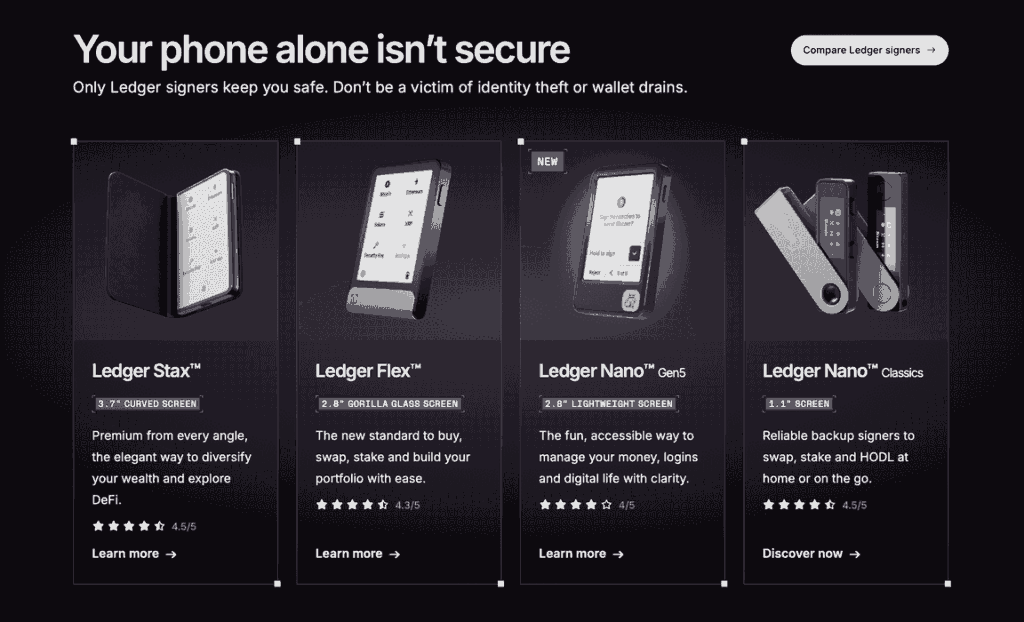 Ledger Wallets - best ERC20 Wallet