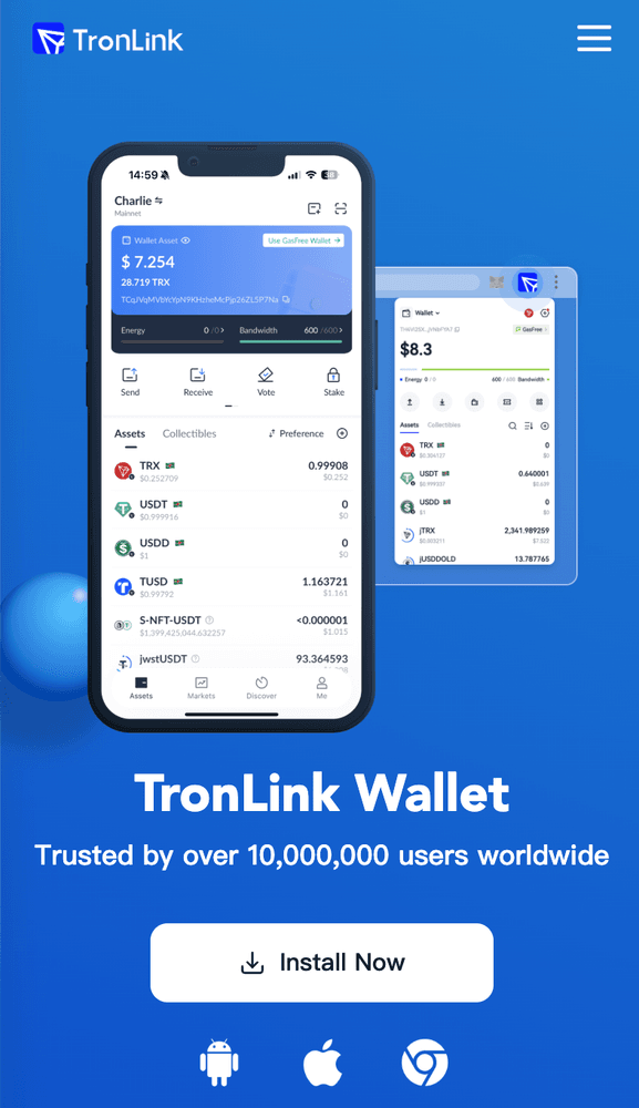 TronLink - another best option for USDT TRC20