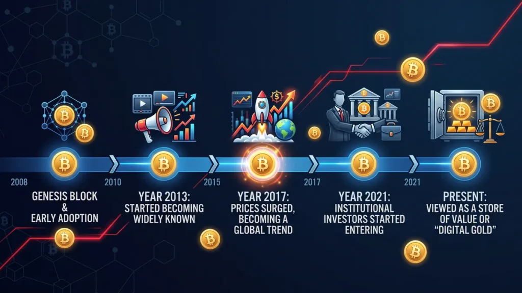 what is bitcoin bitcoin history