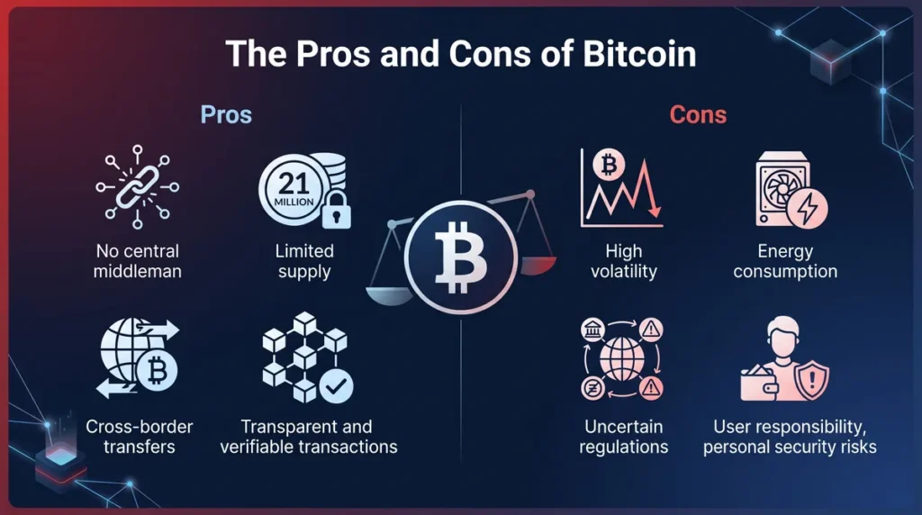 Bitcoins Pros and Cons
