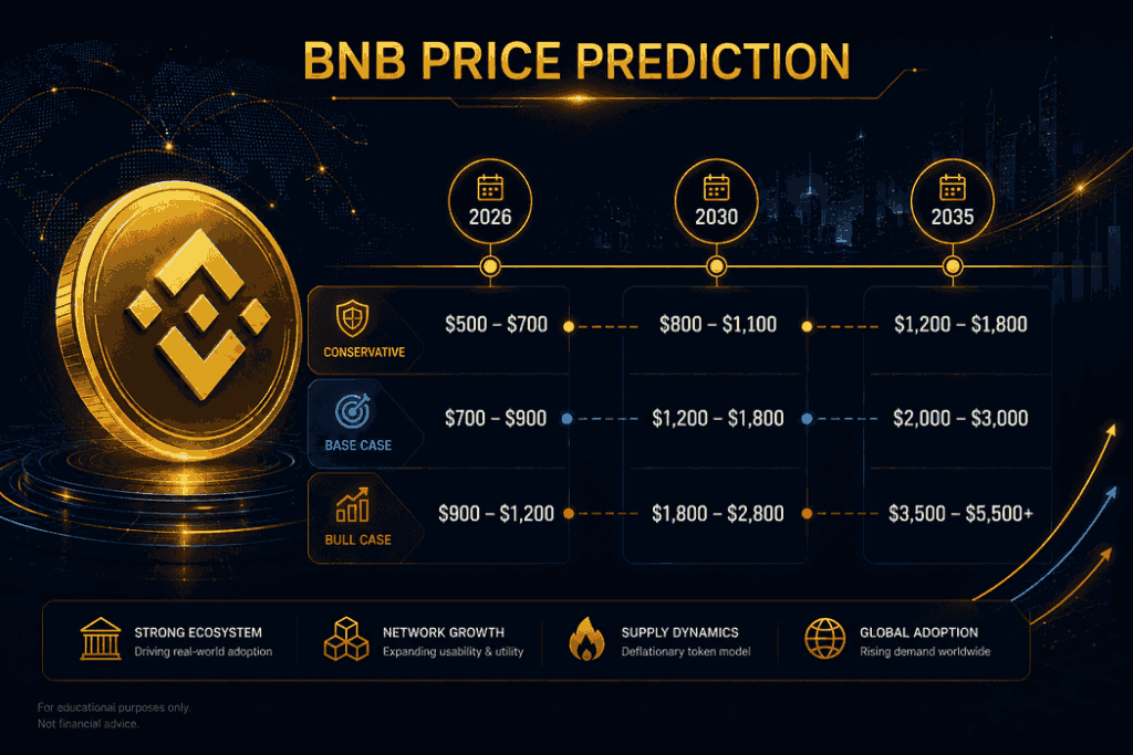 BNB Price prediction 2026 - BNB Price prediction 2030 : Overview