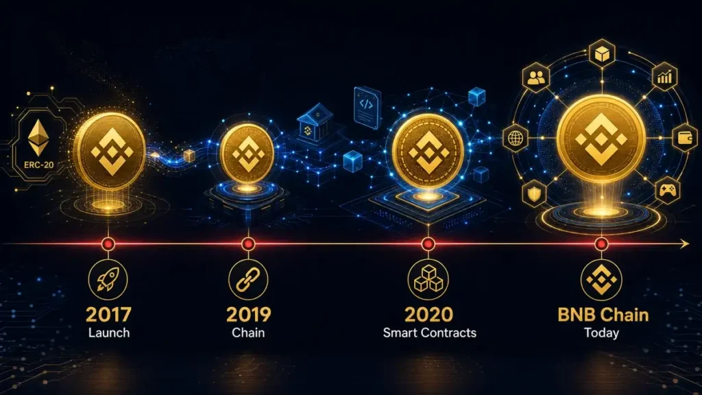 what is BNB crypto? - BNB Evolution Timeline