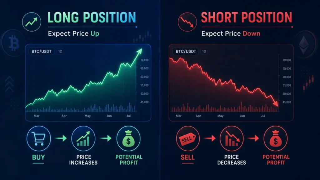 how does leverage trading work - long vs short positions