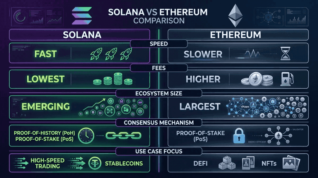 Solana vs Ethereum