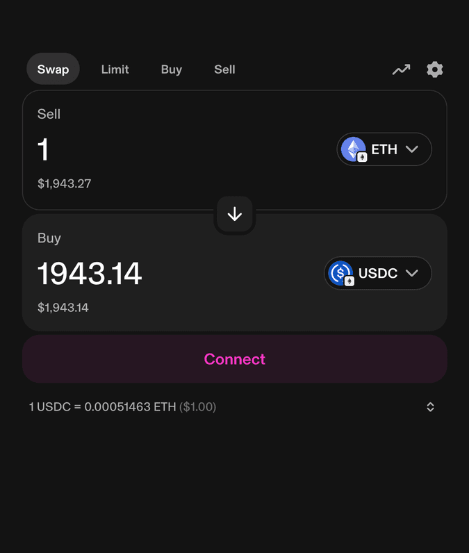 Uniswap - Swap tokens