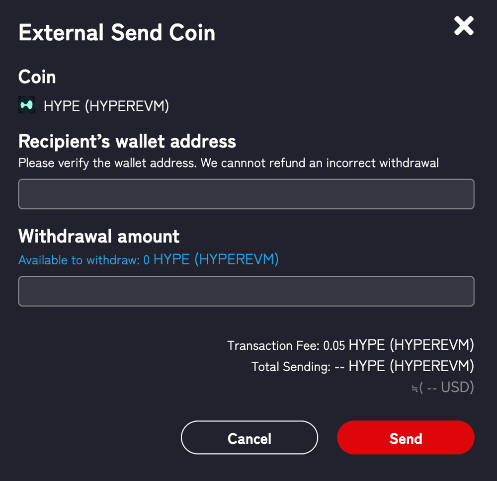 HYPE external send on IZAKA-YA