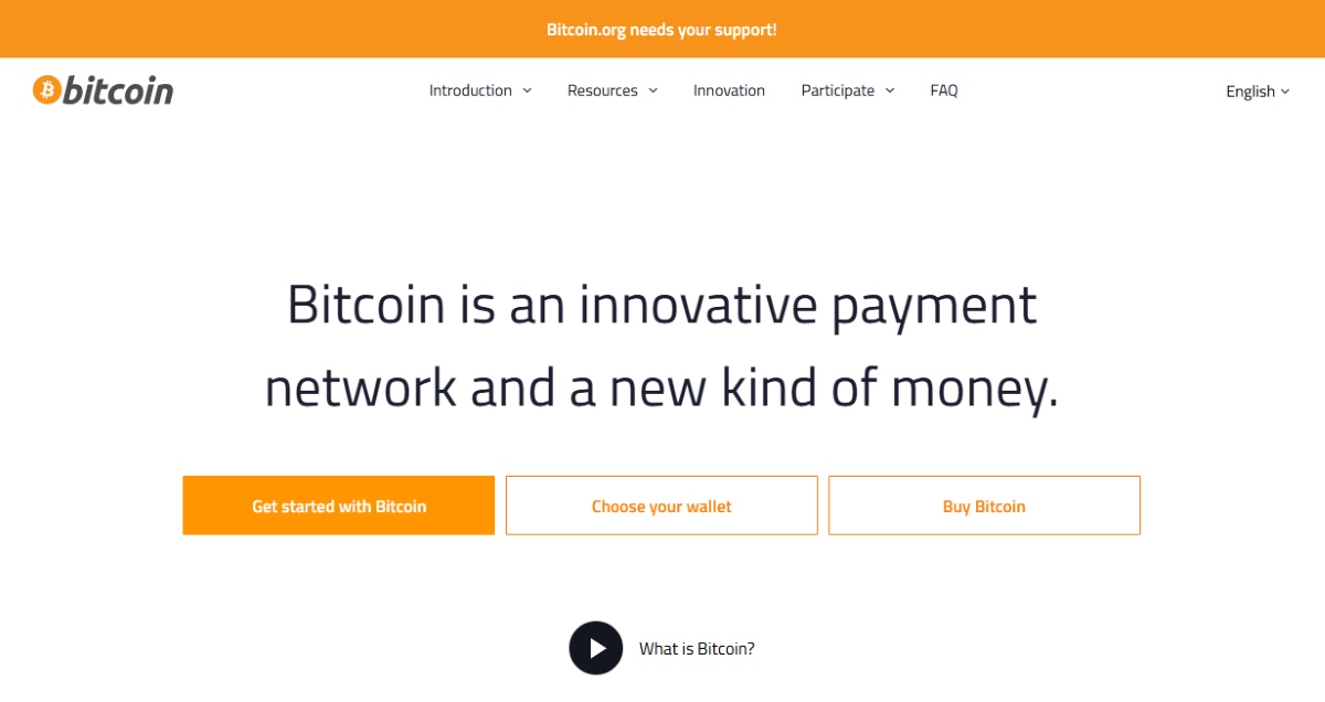 ビットコイン公式ページ