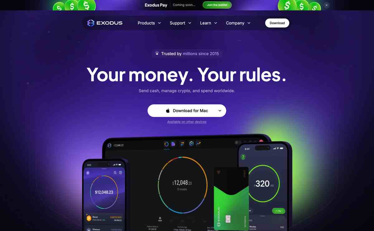 Exodus公式サイト