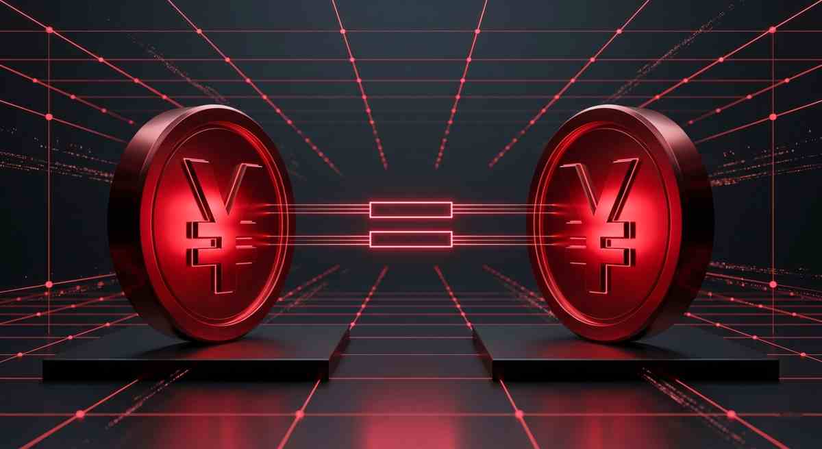日本円とJPYRが1:1で連動するイメージ