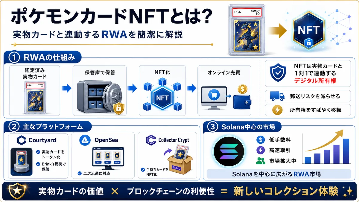 ポケカNFTのインフォグラフィクス