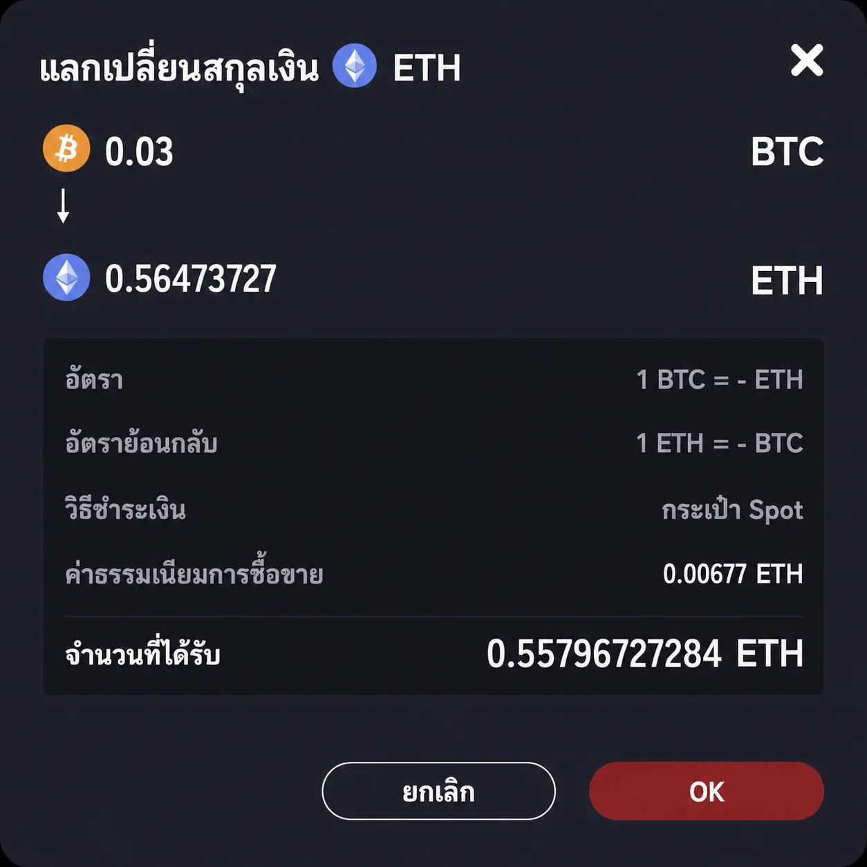 หน้าจอสวอป