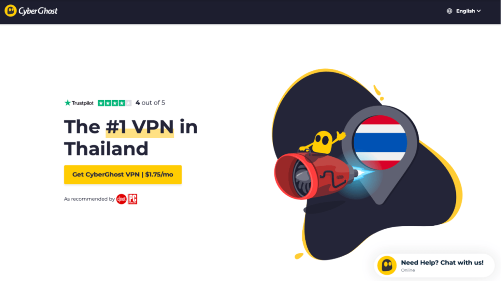 สำหรับมือใหม่ที่ยังสงสัยว่า VPN คืออะไร มีประโยชน์อย่างไร CyberGhost อาจเป็นตัวเลือกลำดับต้นๆ ของมือใหม่