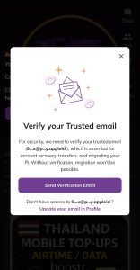 Verify email