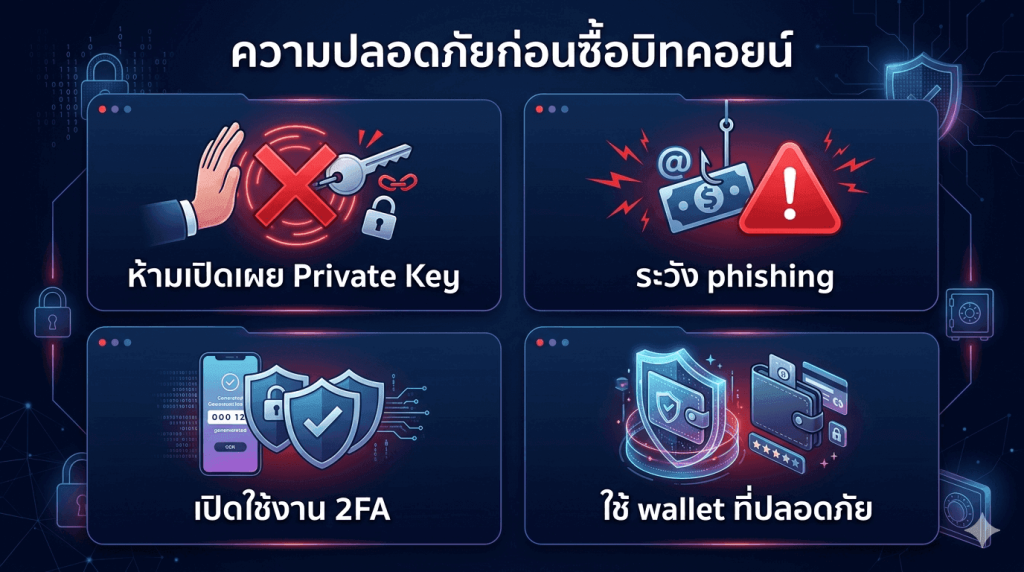 ซื้อบิทคอยน์ยังไง ให้ปลอดภัย